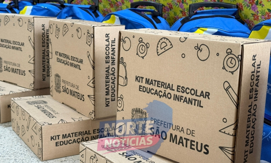 Prefeitura de São Mateus inicia distribuição de kits escolares e entrega de uniformes na rede municipal