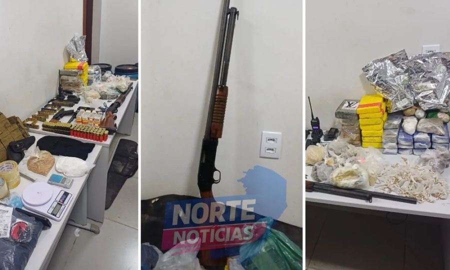 Denúncia de som alto termina com apreensão de armas e quase 20 kg de drogas em São Mateus