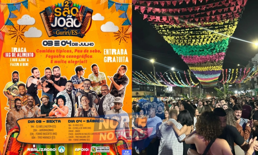 São João de Guriri começa nesta sexta-feira com expectativa de recorde de público em São Mateus