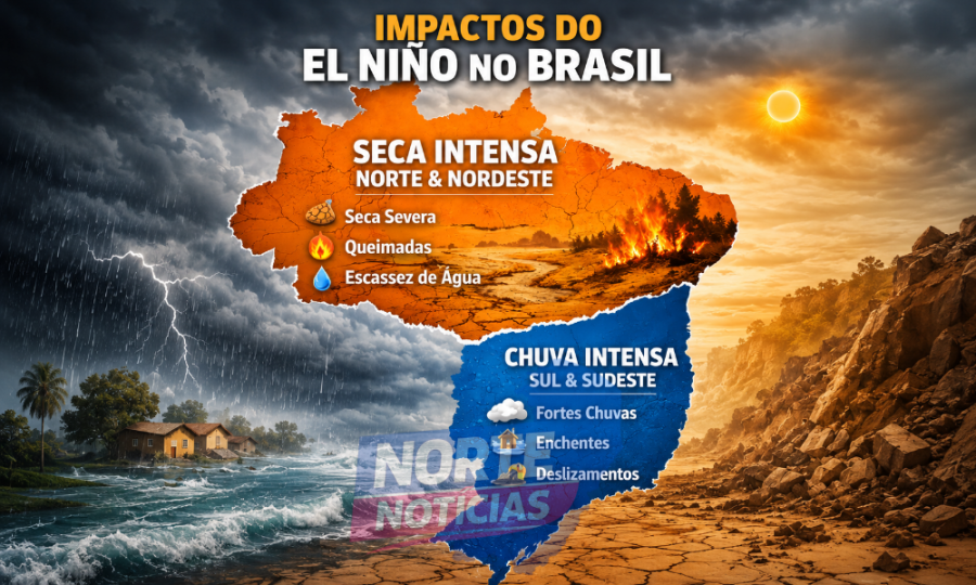 El Niño deve atingir auge entre agosto e outubro e coloca Brasil em alerta para eventos extremos