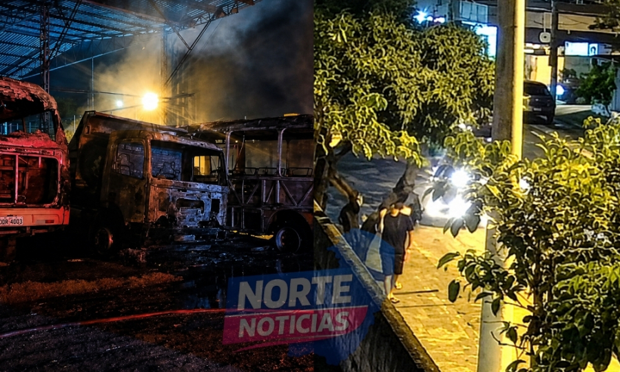 Câmeras flagram quatro suspeitos antes de incêndio criminoso na Secretaria de Educação de São Mateus