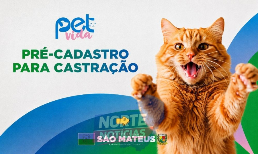 Pet Vida abre pré-cadastro para castração de cães e gatos em São Mateus