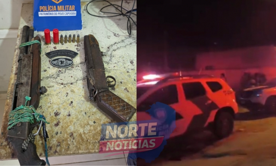 Suspeito de matar homem a tiros e golpes de facão é preso em abordagem da PM em Nova Venécia